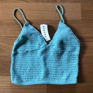 PacSun XS mint green spaghetti strap top.